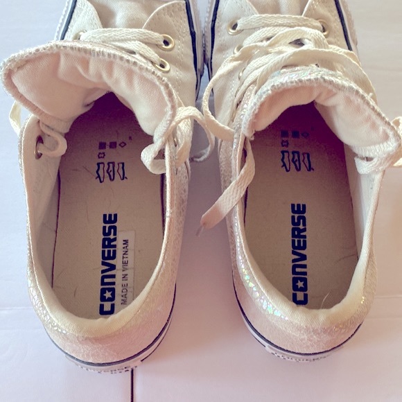 Converse All Stars Cream and Iridescent - Picture 6 of 7